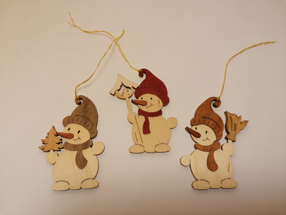 Schneemann 3-er Set