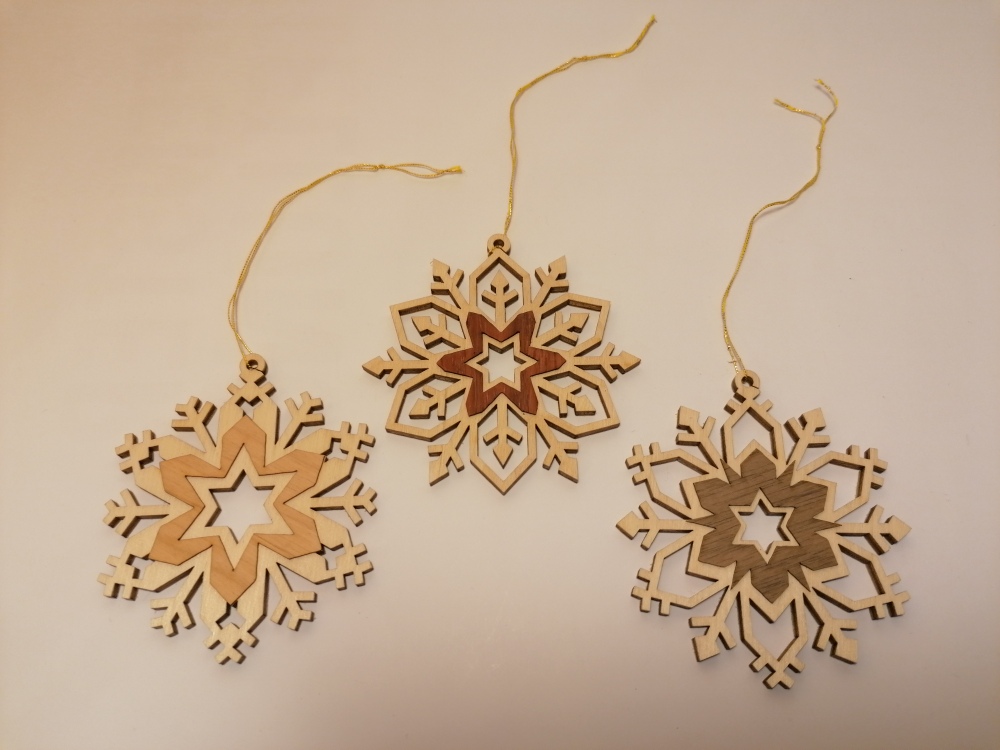 Schneekristalle 3-er Set