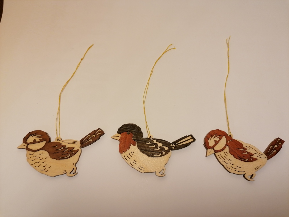Vögel 3-er Set