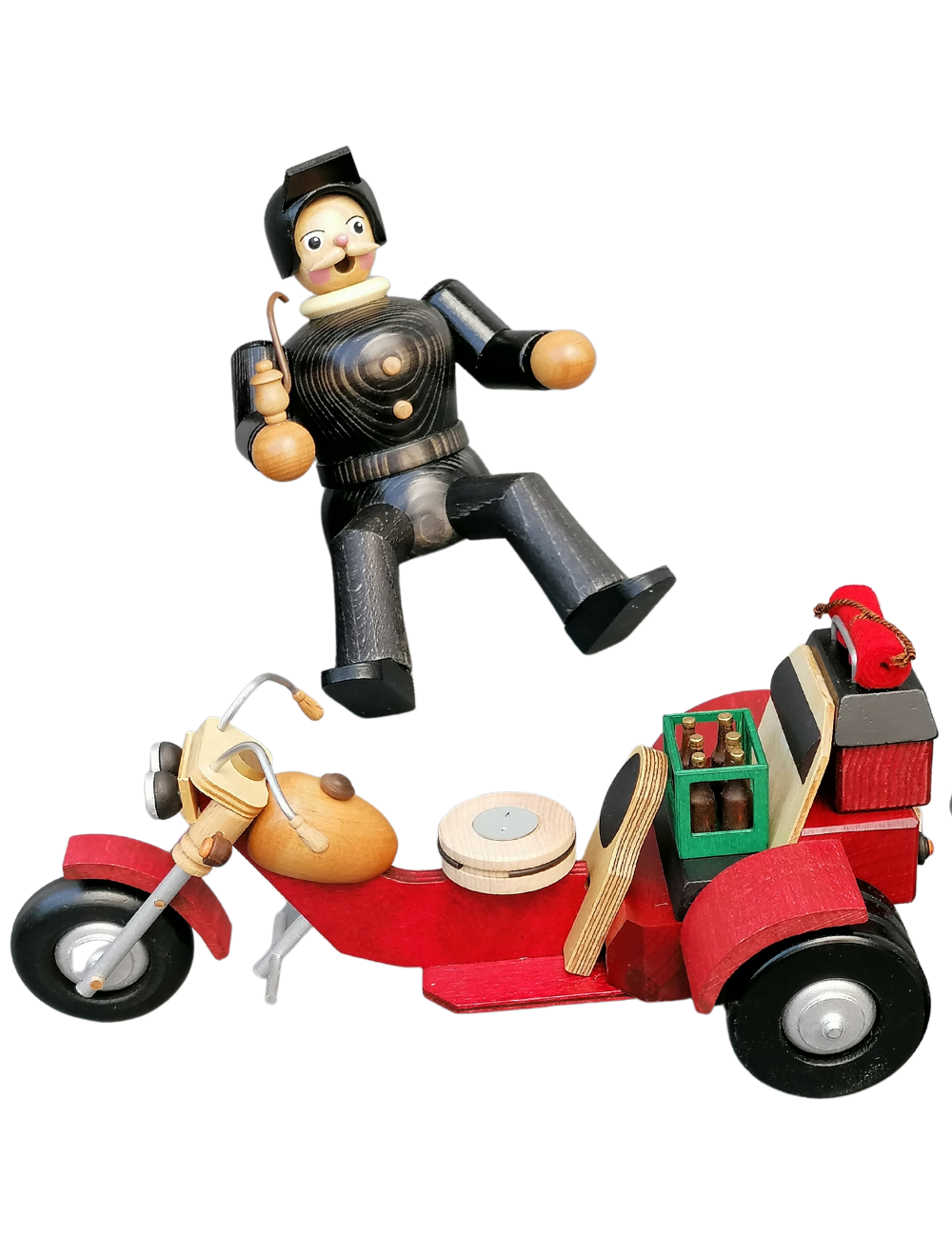 Räuchermann auf Trike Räuchermann auf Trike