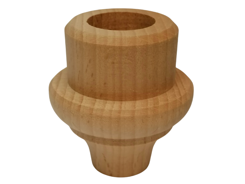 Holztülle 62 mm x 58 mm, für E14 Plasteschäfte