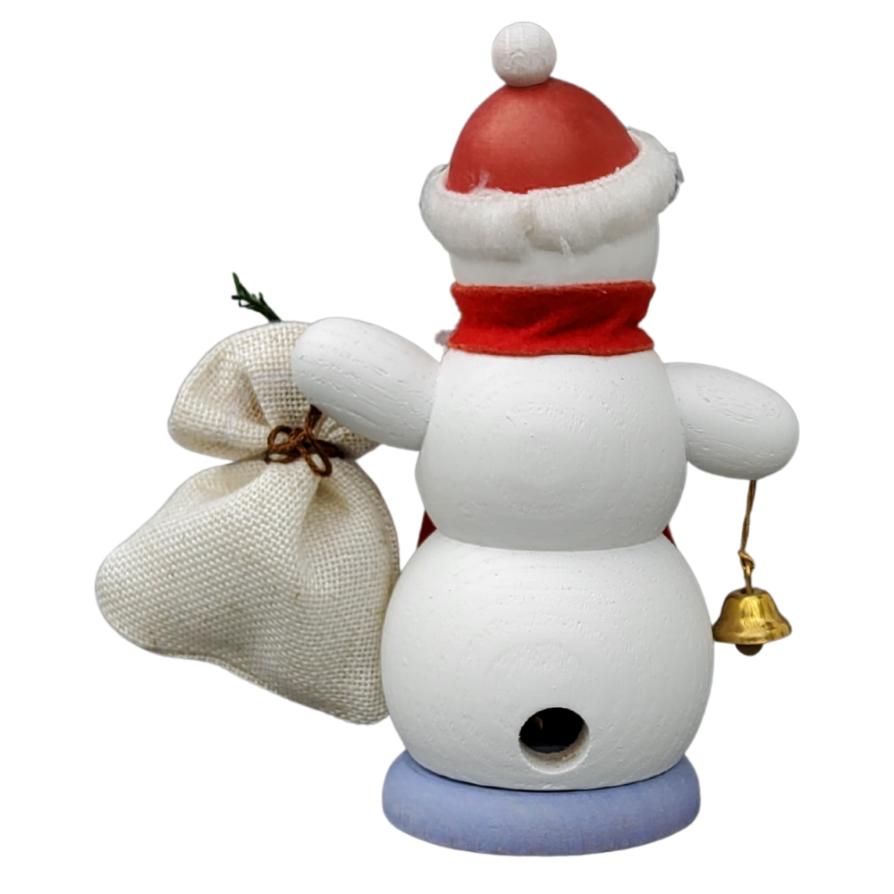 Schneemann mit Geschenkesack