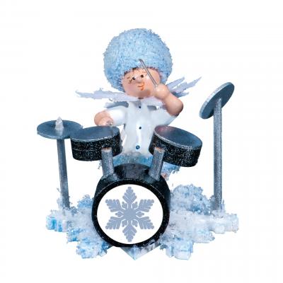 Schneeflöckchen mit Schlagzeug
