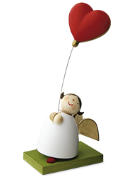 Schutzengel mit Luftballonherz