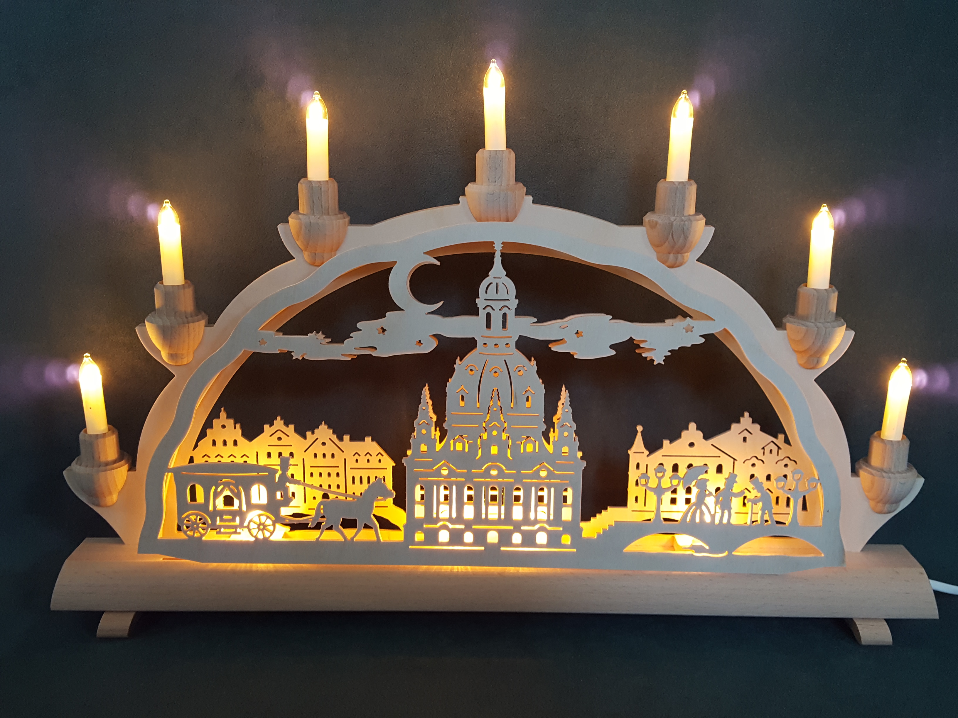 Dresdner Frauenkirche, klein, doppelt LED