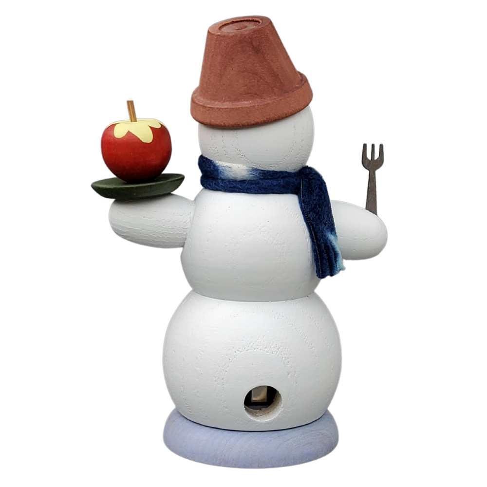 Schneemann mit Bratapfel