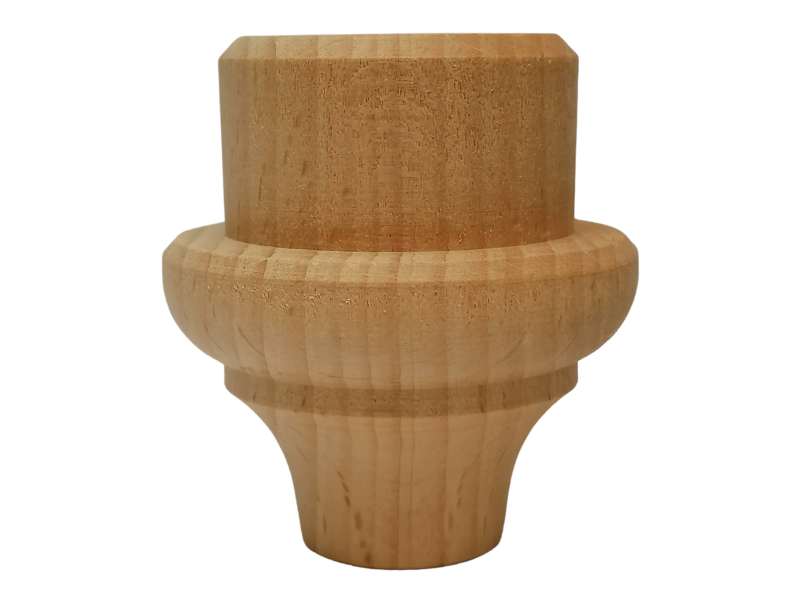 Holztülle 62 mm x 58 mm, für E14 Plasteschäfte