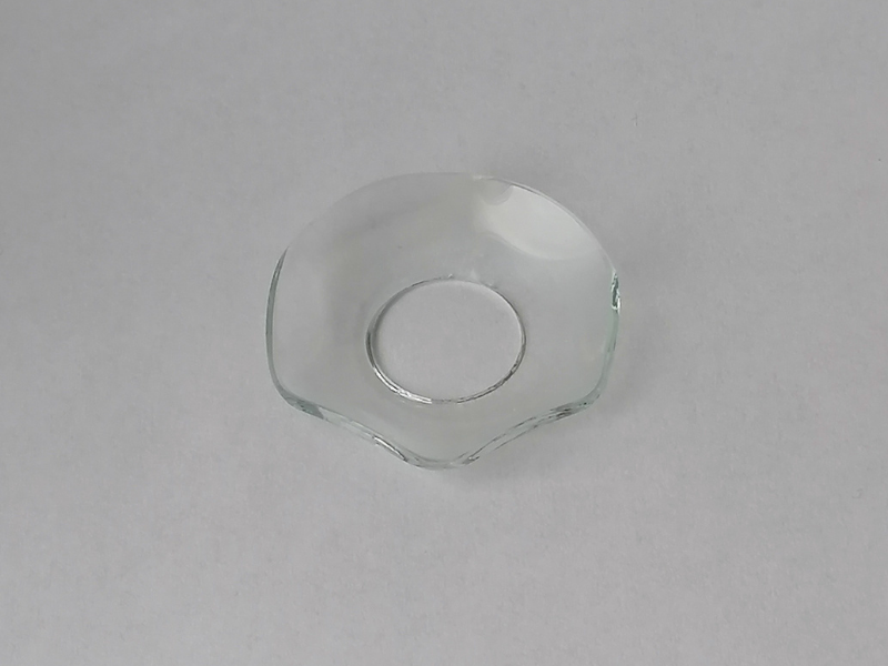 Tropfenfänger Glas für 17 mm Pyramidenkerzen  Nr. 412
