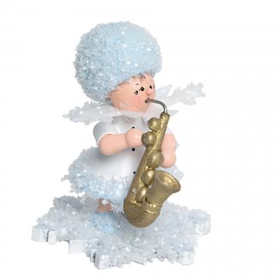 Schneeflöckchen mit Saxophon