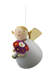 Schutzengel mit Blume, schwebend