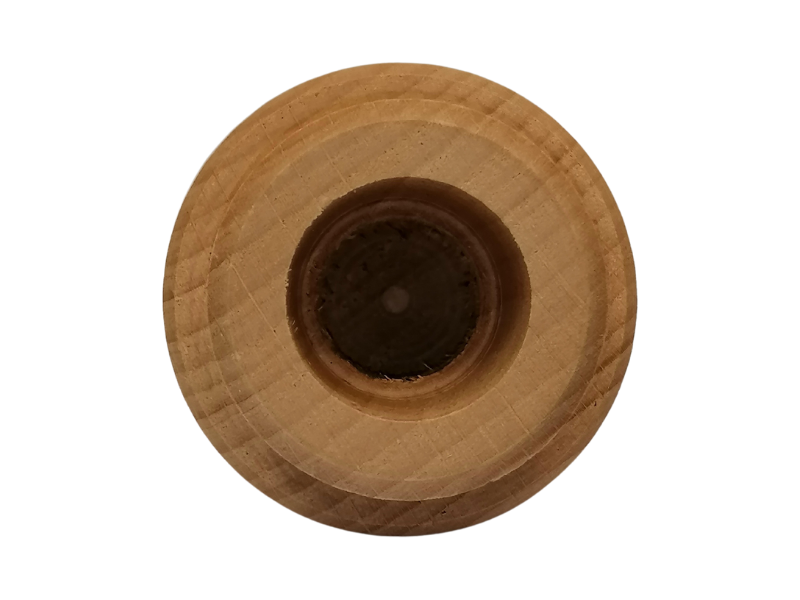 Holztülle 62 mm x 58 mm, für E14 Plasteschäfte